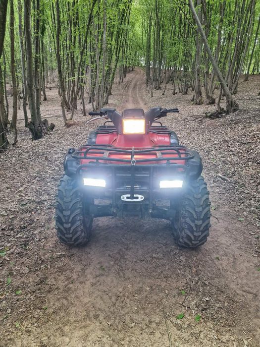 Vand atv honda 4x4 cu troliu si remorca
