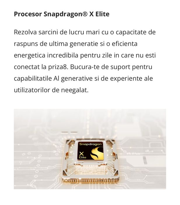 Laptop NOU ASUS ZENBOOK A14 OLED Snapdragon X Elite 16GB 1TB + Husa