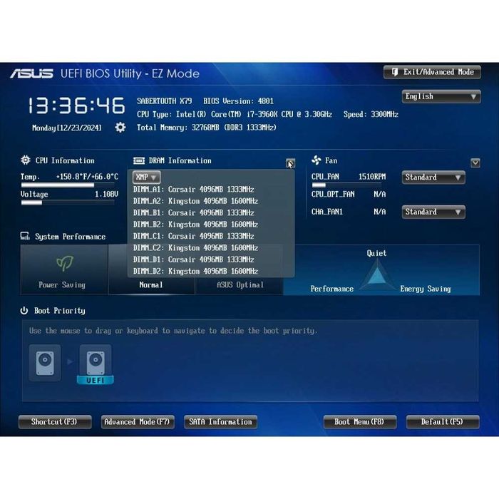 Дънна платка ASUS Sabertooth X79 2011 DDR3 OVERCLOCK
