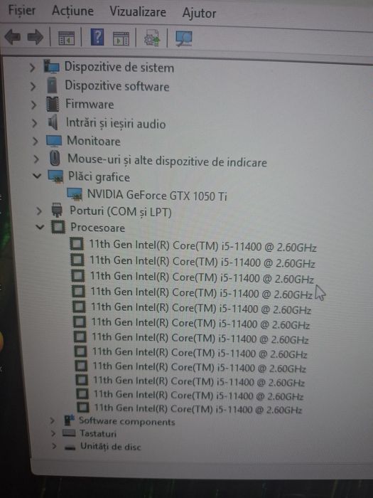 Vand I5 gen 11 cu gtx 1050 TI