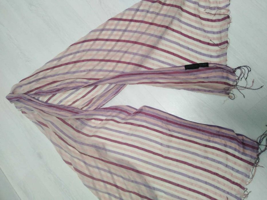 Нов розов дамски шал 100%  памук-20лв