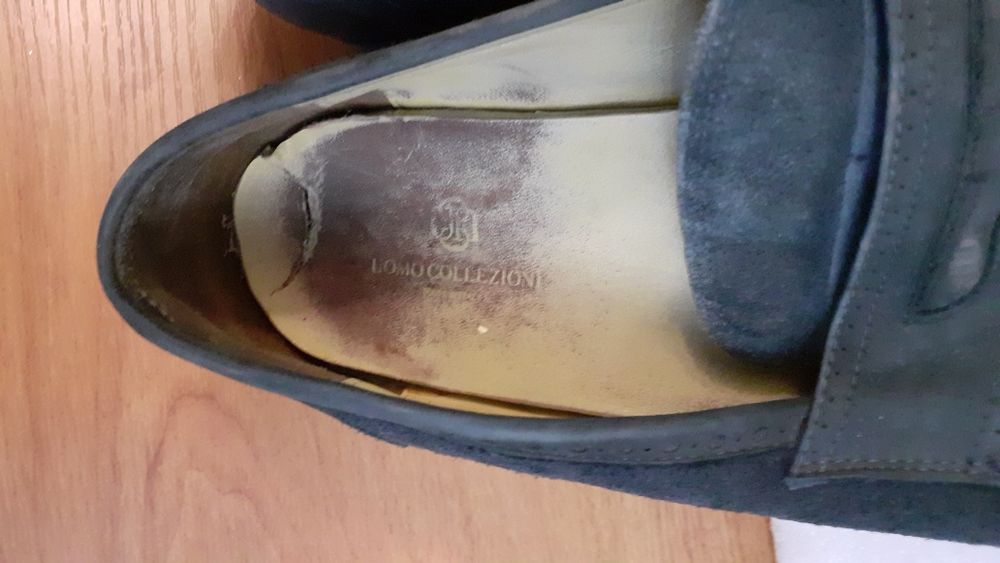 Качественные мужские итальянские туфли. Замша