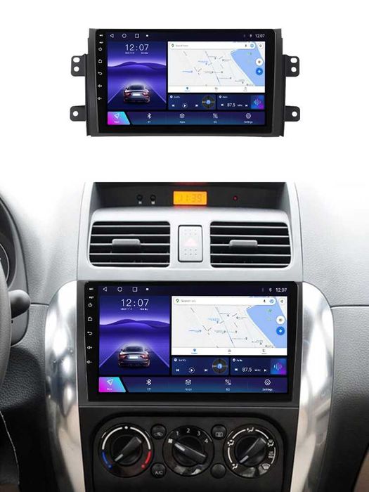 Navigatie Android 14 SUZUKI SX4 B 1/8 Gb Waze CarPlay + CAMERA