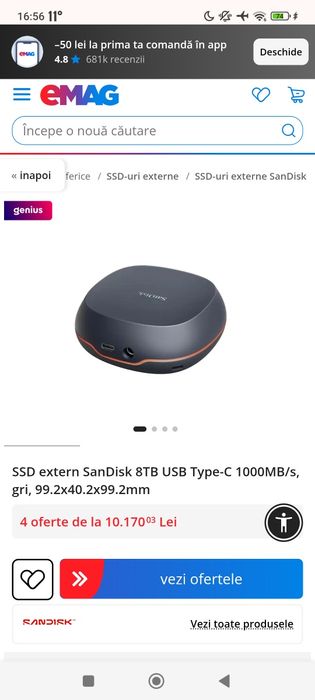 Ssd extern 8tb stationar original!!