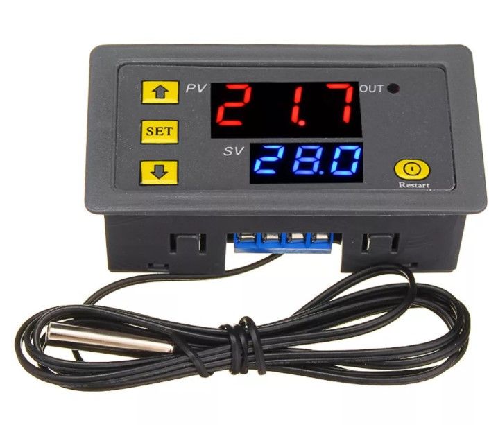 Цифровой контроллер температуры , W3230, -50°С ~ +120°C 12V