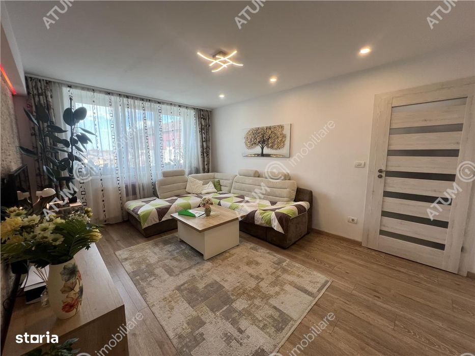 Apartament renovat cu 3 camere in zona Rahovei din Sibiu — fotografia 1