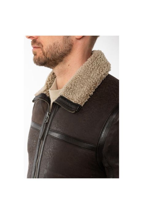 Geaca de Iarna Imblanita din Piele Barbati Mauritius Maro MMAlasko