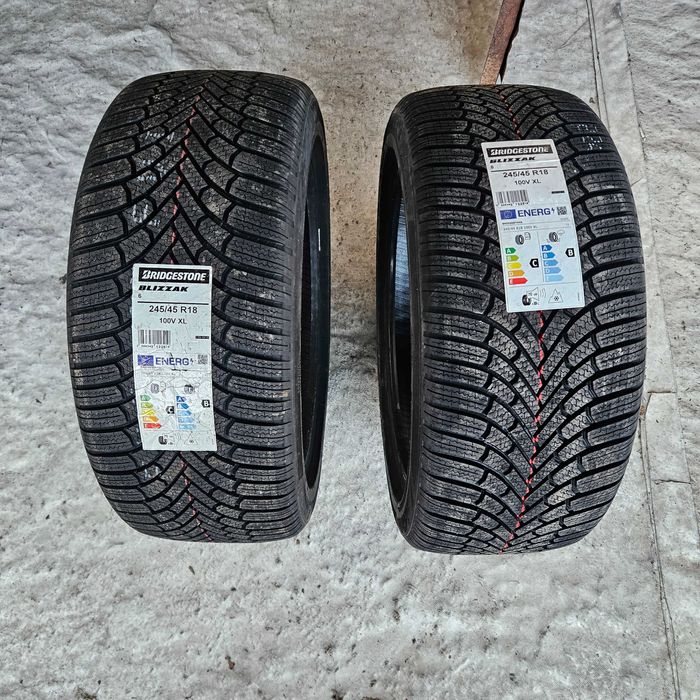 2 Нови зимни гуми 245/45R18 Bridgestone Blizzak 6 Enliten 100V с борд