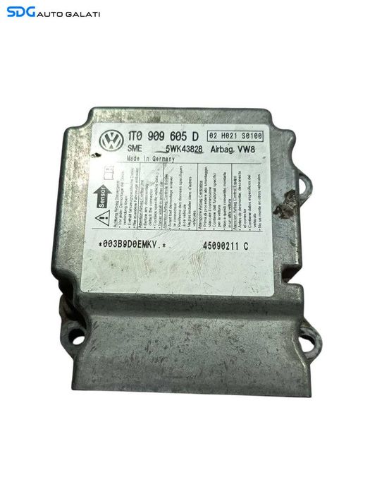 Unitate Modul Calculator Control Airbag Volkswagen Touran 2003 - 2010 Cod 1T0909605D [L6689]