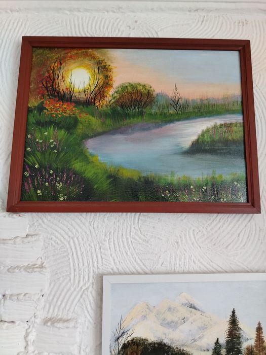 Картины, масло.,акрил.. Ручная работа