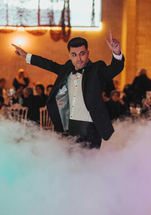 Fum greu gheață carbonică & artificii vulcan pentru nunți