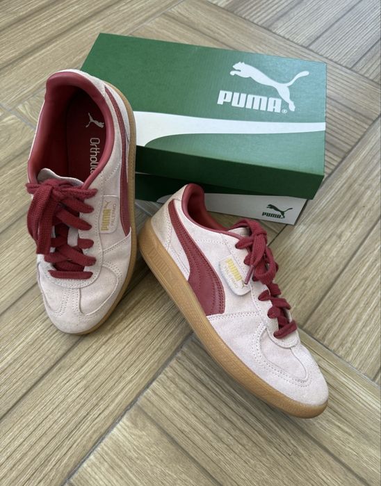 Оригинални дамски маратонки Puma Palermo, 38,5 номер, бебешко розово и бордо