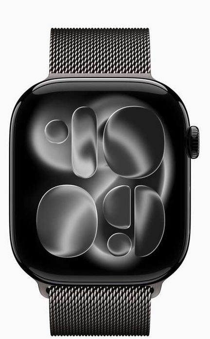 Apple Watch Series 11 GPS 46mm Jet Black – Slate Milanese Loop, гаранция