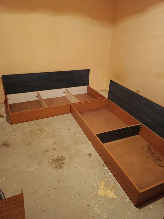 Ъглови легла с ракла