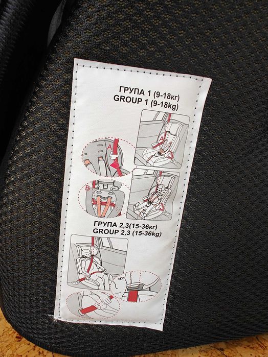 Седалка за кола 9-36 кг