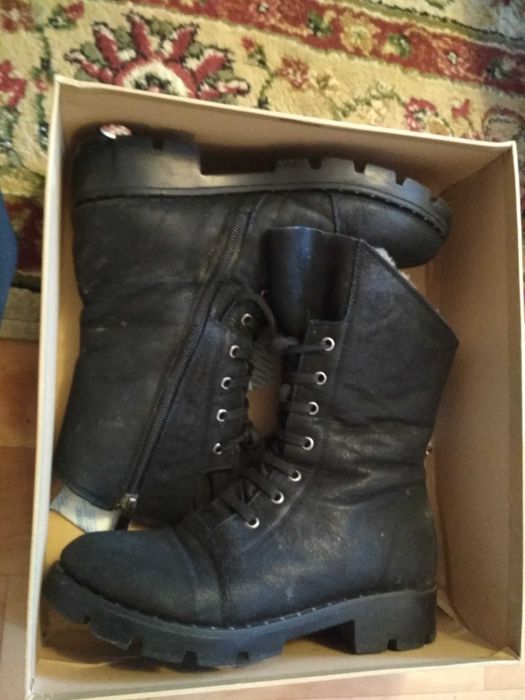 Женские ботинки зимние, р.33-34!
