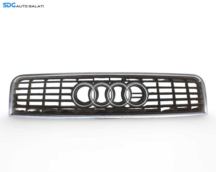 Grila Centrala cu Sigla Emblema de pe Bara Spoiler Fata Audi A4 B6 2001 - 2005 Cod 8E0853651F [A1124]