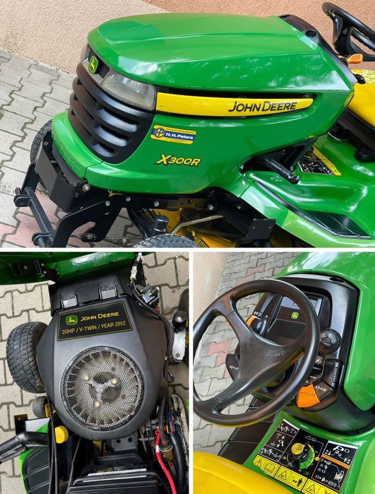Cositoare de tuns iarba John Deere X 300 R cu Coș  / 603cc / 20 cai putere V- Twin / Recent adus!