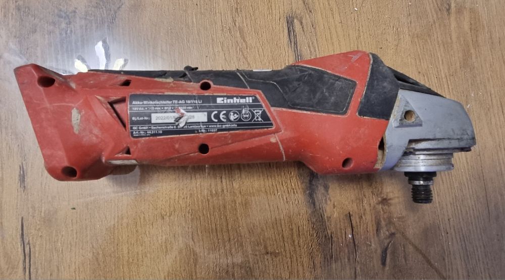 Акумулаторен ъглошлайф Einhell 18v за части