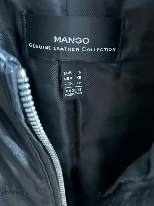 Geaca piele naturala Mango S