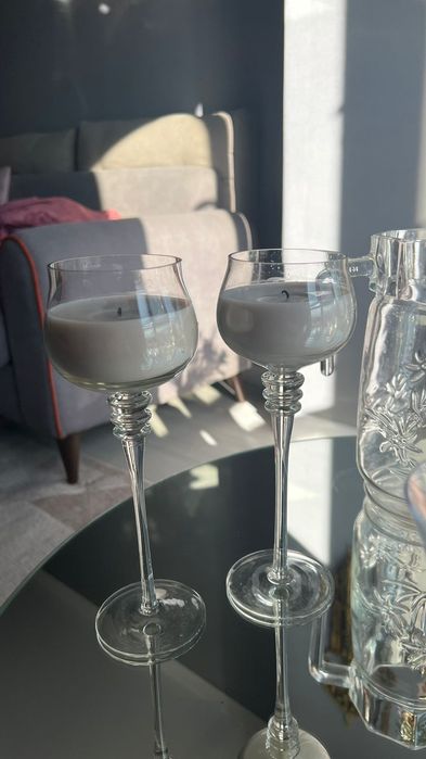 Фужеры, вазы стекло, хрусталь