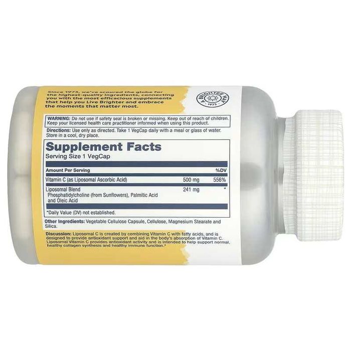 Solaray липосомальный витамин C Liposomal Vitamin C, 100 vcaps