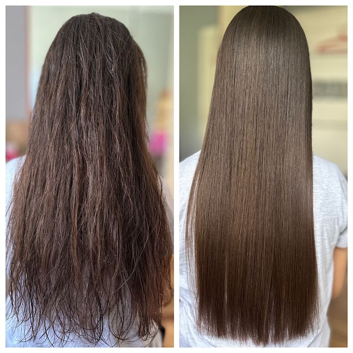 Кератиновое выпрямление