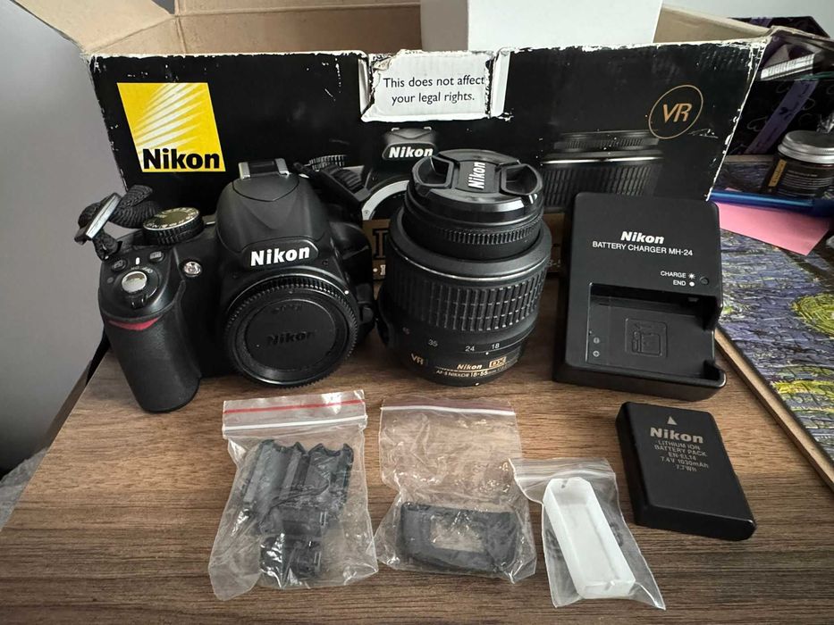 Nikon D3100 + Obiectiv Nikon 18-55mm VR + Accesorii + Cutie Originală