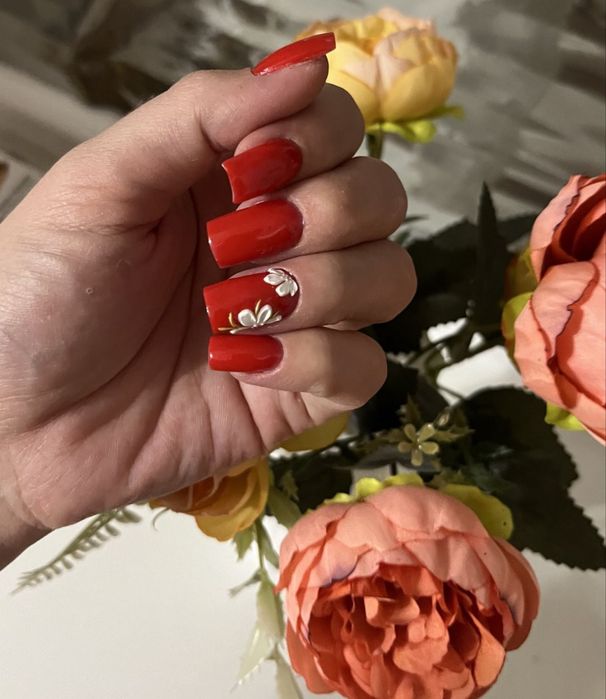 Маникюр наращивание на дому