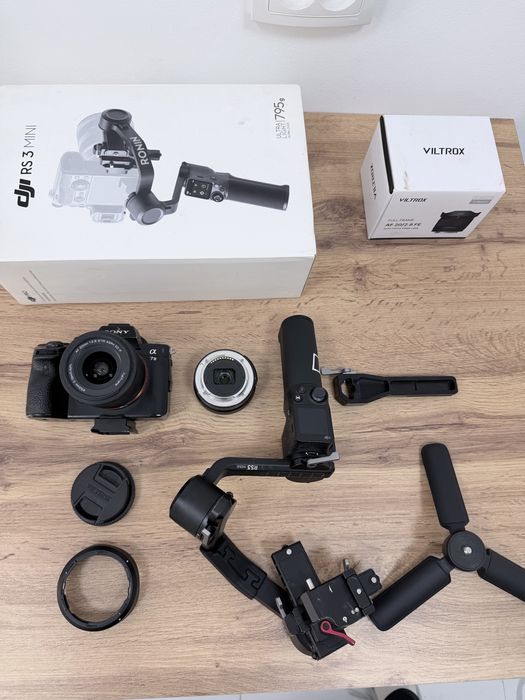 Soni A7 iii камера + viltrox 28mm + DJI RS 3 Mini