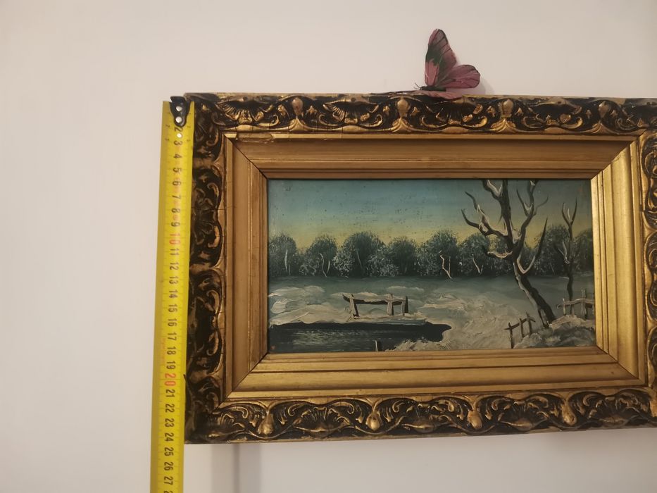 Tablou-peisaj de iarna