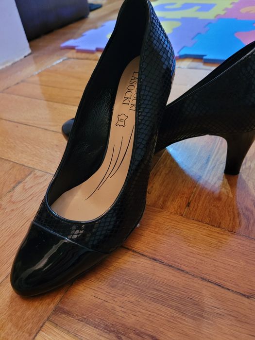 Pantofi cu toc din piele, mărimea 36