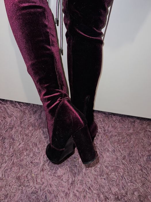 Ботуши над коляно (чизми ) с токчета НОВИ