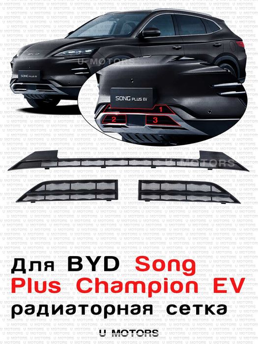Радиаторная сетка для BYD Yuan Up/ Song Plus Champion EV.