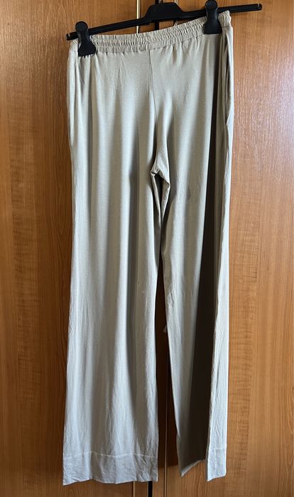Fusta La Perla mătase s midi pantaloni m Anna club crem nude bej