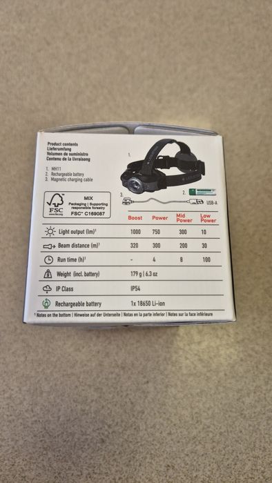 Lanterna frontala Ledlenser MH11,1000 lm