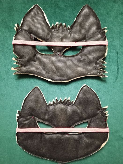 Маска Лисы карнавальная, из кожзама, с подкладкой