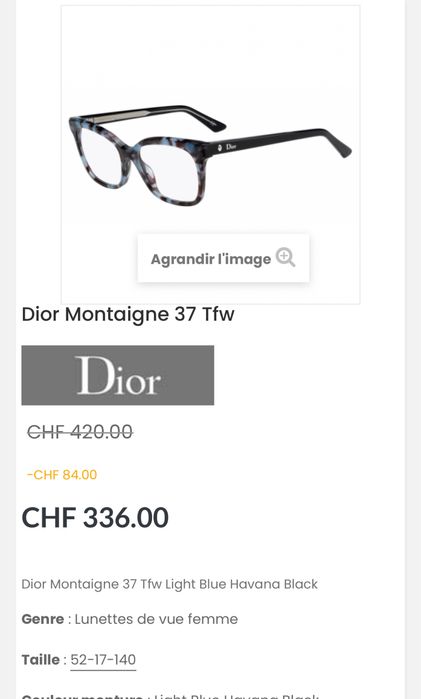 Дамски рамки за очила Dior Montaigne Black Friday %