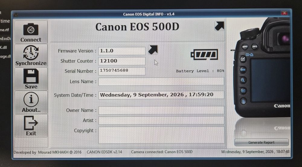 Canon EOS 500D impecabil