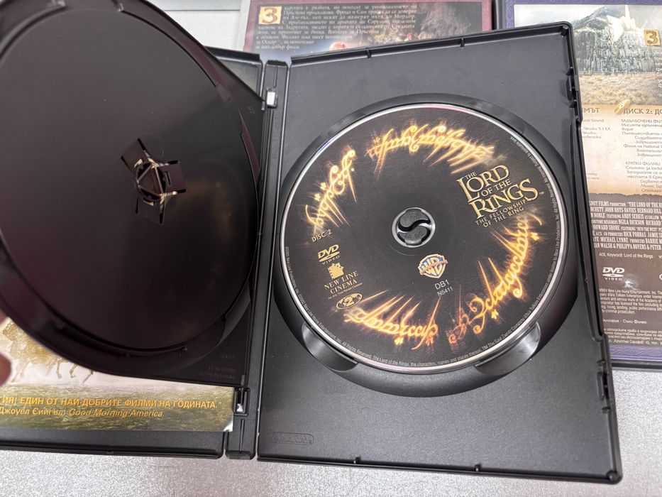 DVD дискове трилогията „Властелинът на пръстените“ /6 броя за 18,00 €/