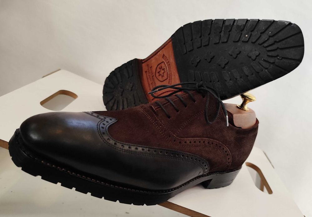 Pantofi de lux 41.5 42 lucrati manual Wellensteyn piele natural ed lim