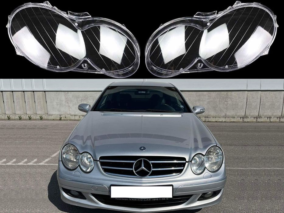 Стъкла за фарове на Mercedes CLK W209 Facelift