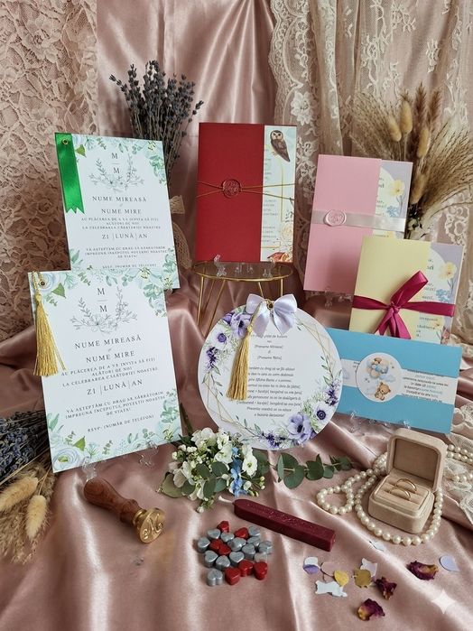 Realizez invitatii nuntă și botez