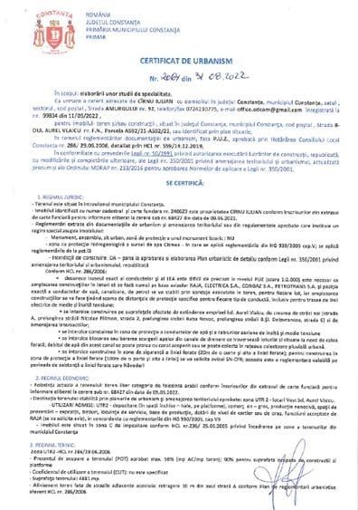 Vanzare/ Inchiriere teren intravilan Vivo in CONSTANTA