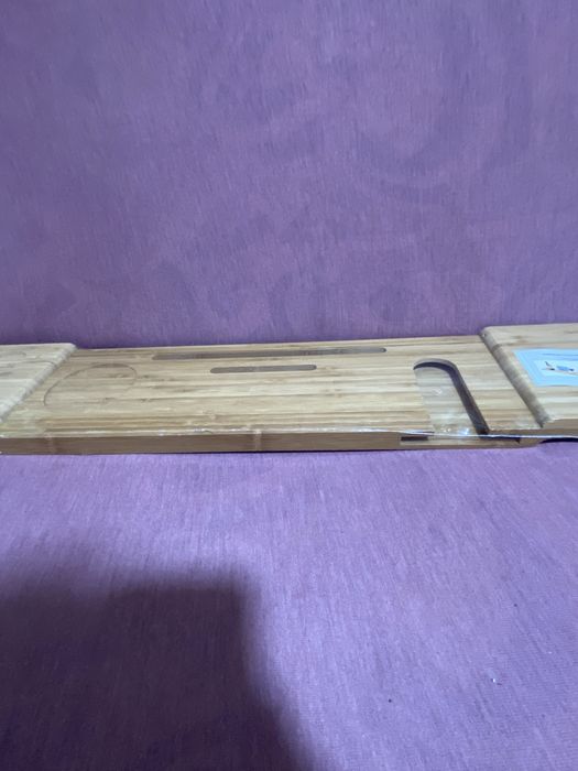 Suport pentru baie , cada din bambus , relaxare