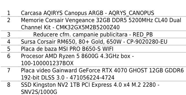 Gaming PC RTX 4070 | Ryzen 5 8600G | 32GB DDR5 | Garanție Oct 2027