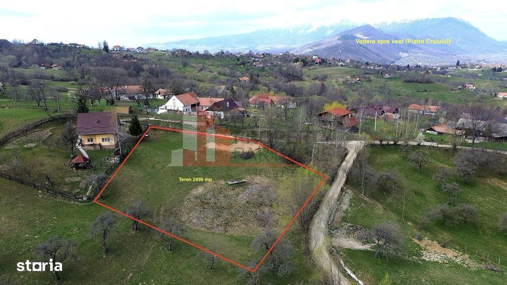 Teren 2.495 Mp | Bran – Sohodol | Vedere Panoramică Spre Bucegi