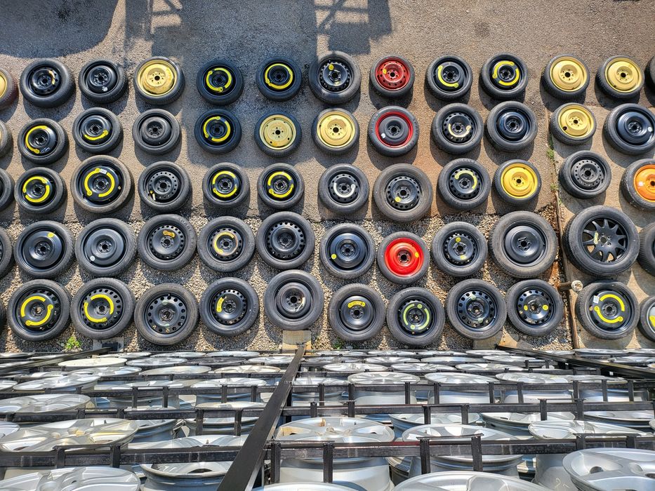 резервни,бандажни гуми , патерици ,13,14,15,16,17,18 цола