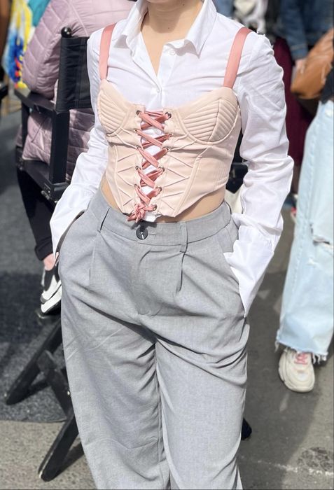 Camasa alba H&M decupata