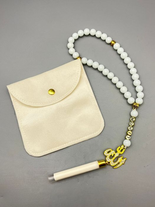 Именные четки с подарочным мешечком